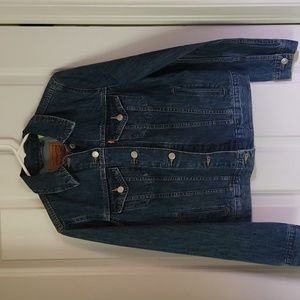 Women's Levi dark rinse denim jacket sz S